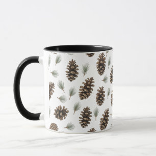 Caneca Rustic Pinecone Combo Mug - Farmhouse Christmas Co