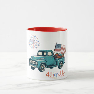 Caneca Rustic/vintage 4 de julho