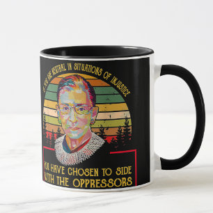 Caneca Ruth Bader Ginsburg Continua A Boa Luta - RBG