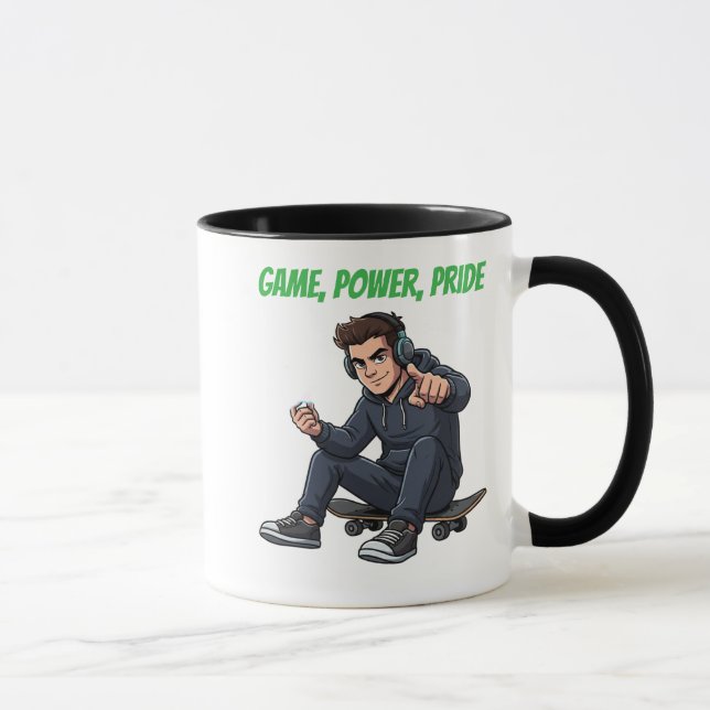 Caneca Ryder Game Power Pride – Estilo Urban Gamer (Direita)