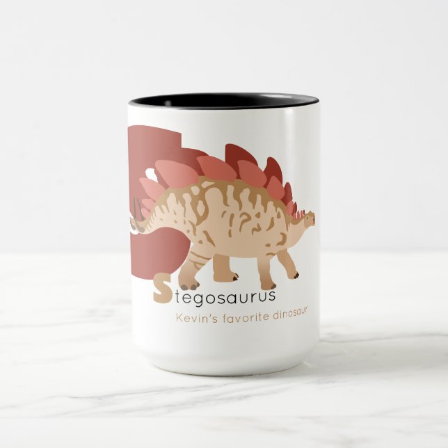 Caneca S como Stegosaurus Mug (Centro)