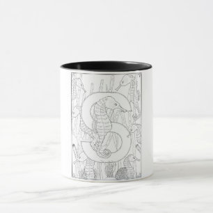 Caneca S é para o cavalo monograma mug