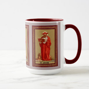 Caneca S. Jerônimo como Cardeal com Leão (P 004)