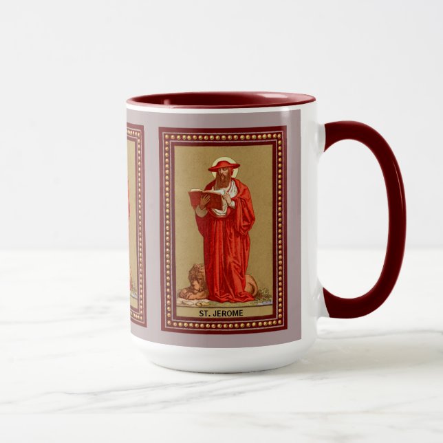 Caneca S. Jerônimo como Cardeal com Leão (P 004) (Direita)