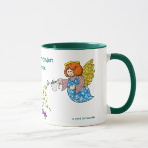 Caneca Saa da sala em seu jardim para os anjos à dança