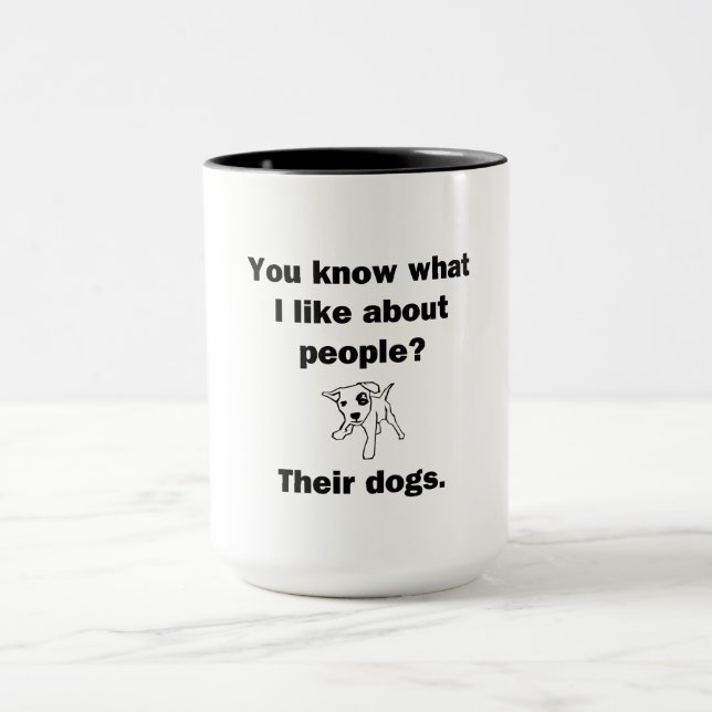 Caneca Sabe O Que Eu Gosto Sobre Pessoas? (Centro)