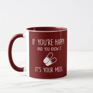 Caneca Sabe que são seus remédios, estudantes de farmácia