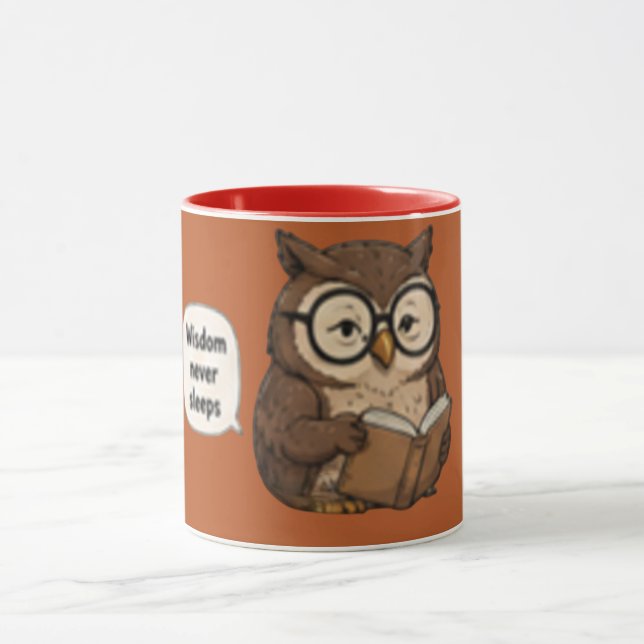 Caneca Sabedoria Nunca Dorme | Café Inspirador (Centro)