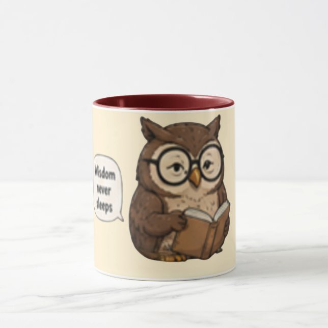 Caneca Sabedoria Nunca Dorme | Café Inspirador (Centro)