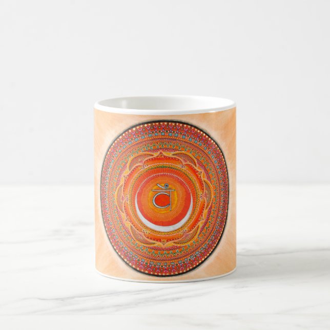 Caneca sacral da mandala de Chakra (Centro)