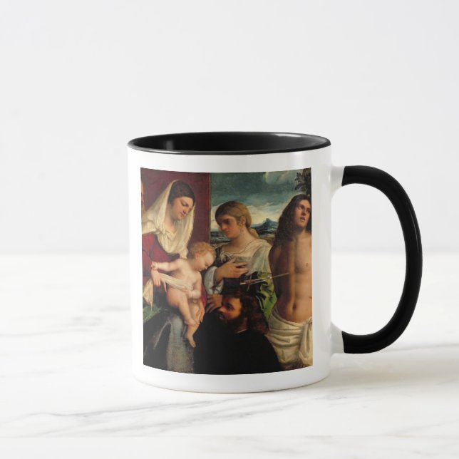 Caneca Sacros Conversatione com SS. Catherine, Sebastian (Direita)