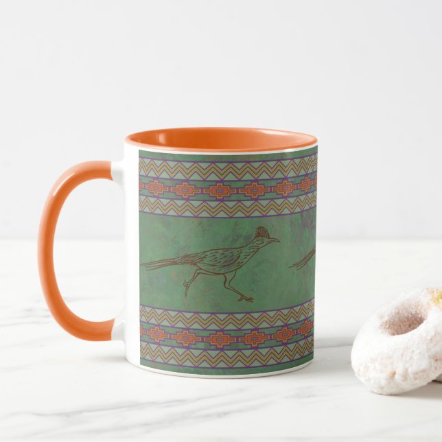 Caneca Sagebrush Green - Roadrunner do Sudoeste (Com Donut)