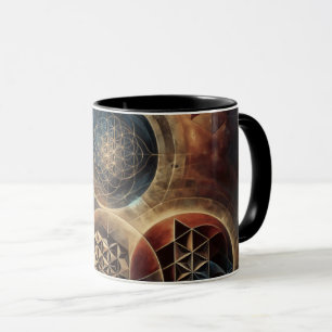 Caneca Sagrada Geometria Sagrada Chá Mug