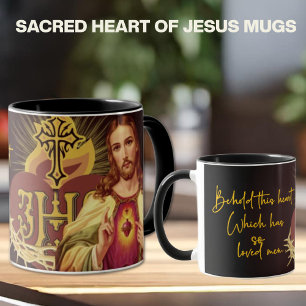 Caneca Sagrado Coração de Jesus Compaixão Divino Religios