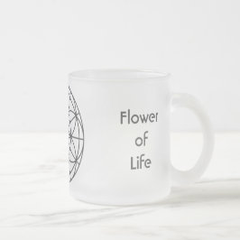 Caneca sagrado do vidro de fosco da geometria