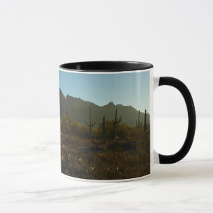 Caneca Saguaro Sunrise no Parque Nacional de Saguaro