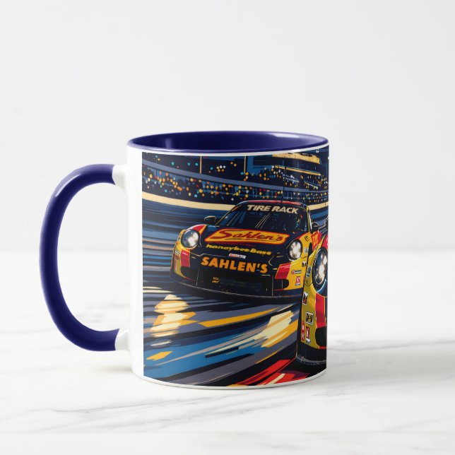 Caneca Sahlen correndo à noite (Esquerda)