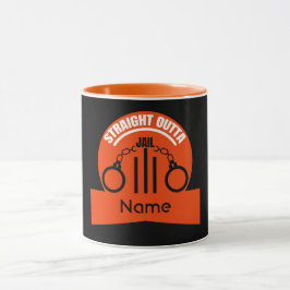 Caneca Saia Da Prisão De Libertação Do Presente Dois Tons