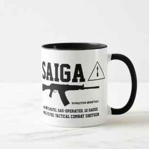 Caneca Saiga 12 Tactical Combat Shotgun Coffee Mug