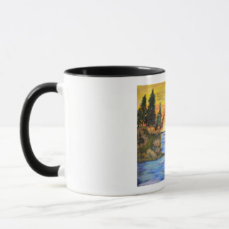 Caneca Saindo para um pôr do sol