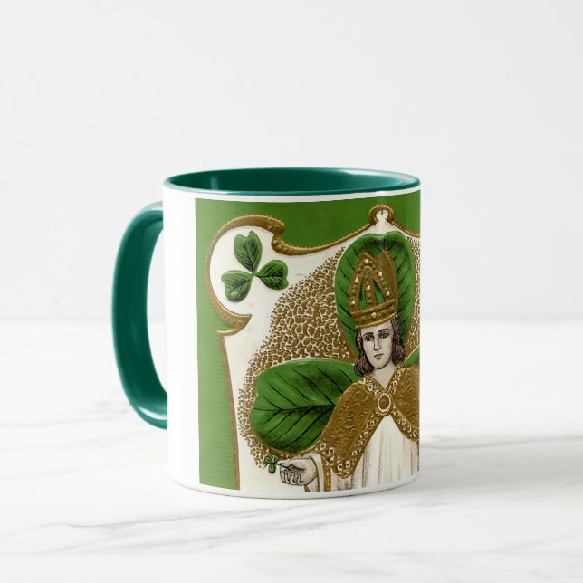 Caneca Saint Patrick, Shamrock (Frente Esquerda)