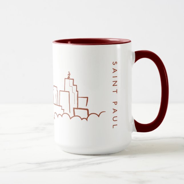 Caneca Saint Paul, skyline de Minnesota (Direita)