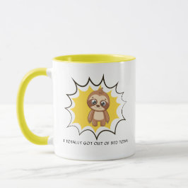 Caneca Saiu Da Cama Engraçada | Escória de Cute Personali