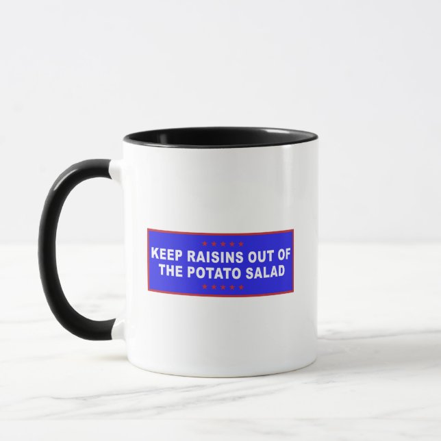 Caneca Salada de Batata Meme Engraçado (Esquerda)