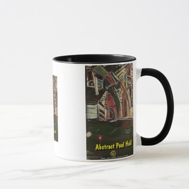 Caneca salão de bilhar abstrato (Direita)