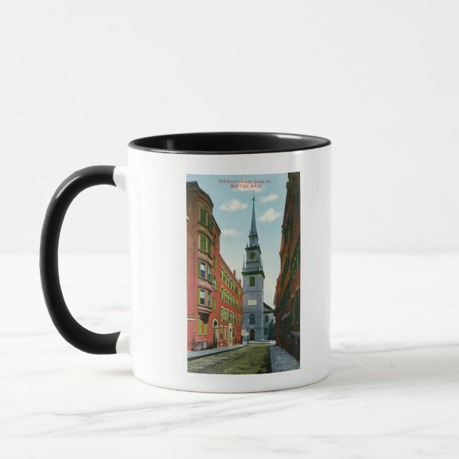 Caneca Salem Street View da Antiga Igreja do Norte Bldg # (Esquerda)
