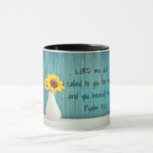 Caneca Salm 30:2 Verso da Bíblia