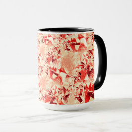 Caneca Salmões-guincho a vermelho com um pouco brilhante