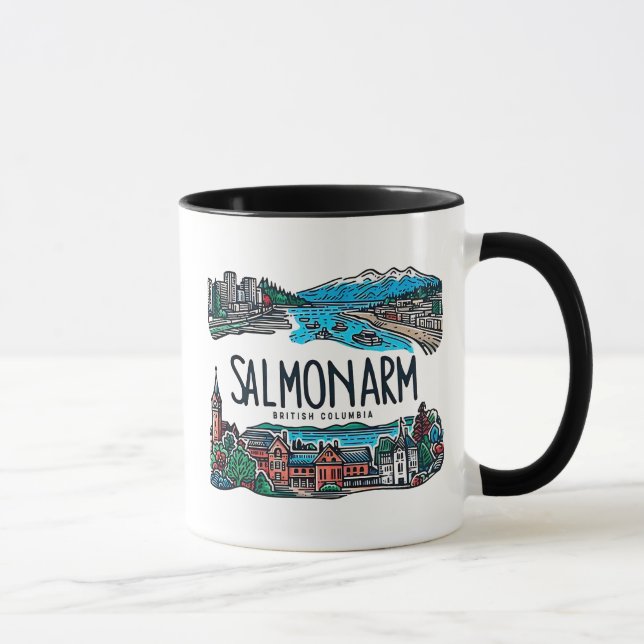 Caneca Salmon Arm BC Canadá (Direita)