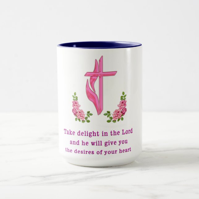 Caneca Salmos 37:4 (Centro)