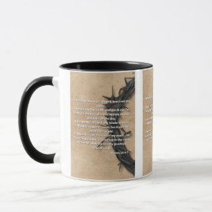 Caneca Salms 24:4-7 Bíblia Verso, Túmulo De Dois Tons
