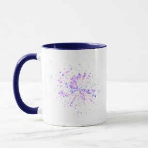 Caneca Salpico Neon Abstrato Colorido