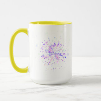 Caneca Salpico Neon Abstrato Colorido