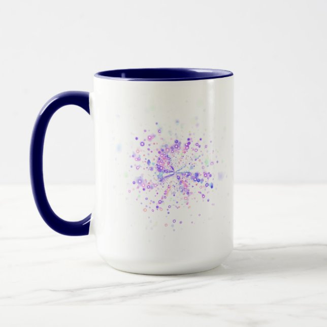 Caneca Salpico Neon Abstrato Colorido (Esquerda)