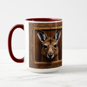 Caneca Salto da Natureza: Um Impressão de madeira de cang