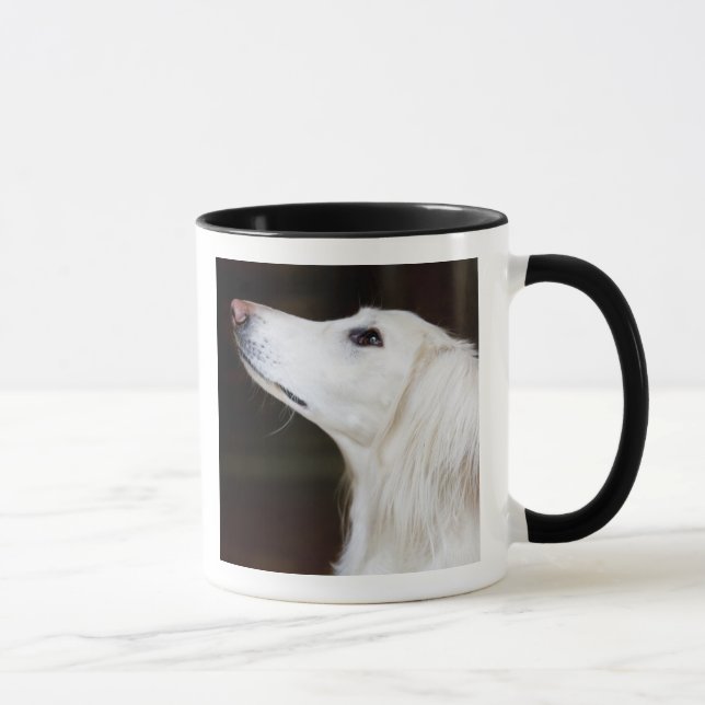 Caneca Saluki que olha acima (Direita)