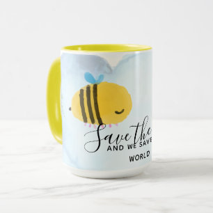 Caneca Salve As Abelhas Citações Personalizadas Dizendo