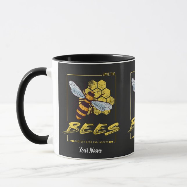 Caneca Salve as Abelhas para apicultor e Apicultor (Esquerda)