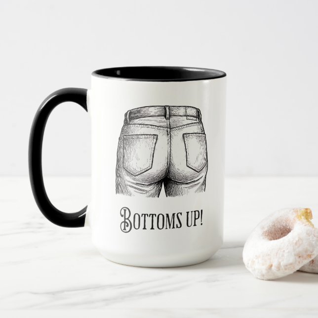 Caneca Salve-se! Presente Engraçado de Elefante Branco Na (Com Donut)