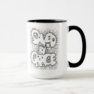 Caneca Salvo Por Grace, Boho, Hippie, Café Mug