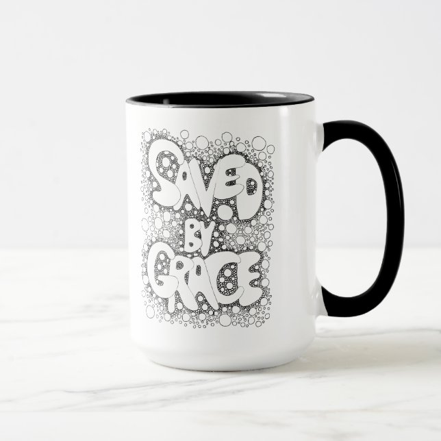 Caneca Salvo Por Grace, Boho, Hippie, Café Mug (Direita)