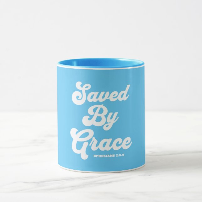 Caneca Salvo por Grace Ephesianos 2:8-9 (Centro)