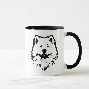 Caneca Samoyed Minimalista Ilustrado Elegante & Chic
