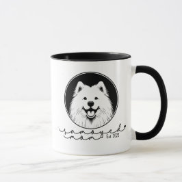Caneca Samoyed Mom Custom Established Pop Art Samoyed