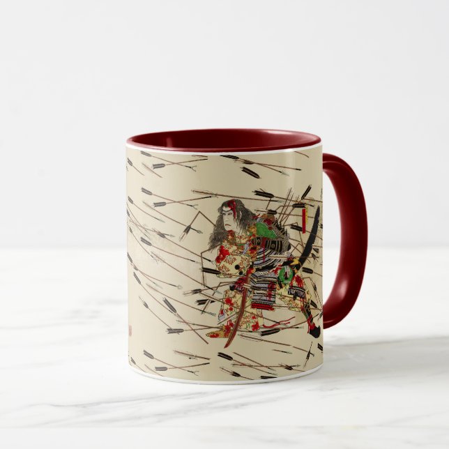CANECA SAMURAI MASATSURA ESTÁ LUITANDO SOB CHUVA DE FLECH (Frente Esquerda)