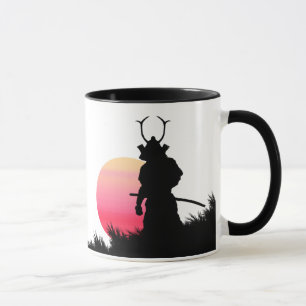 Caneca Samurai Pink Sun Mug Espelhado